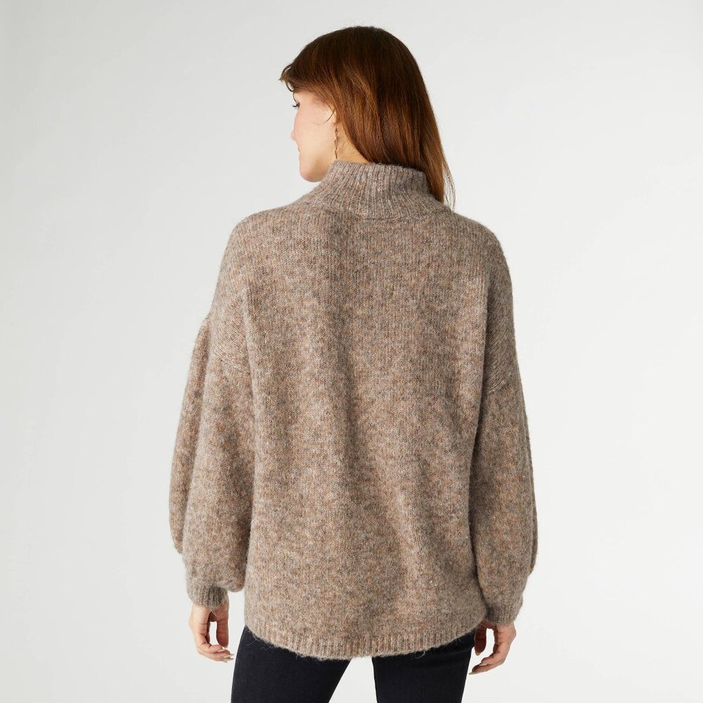 Latte Heather Mohair Sweater - Picture 2 of 7
